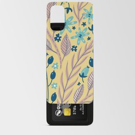 Plants Art Wallpaper Motif Flowers Background Android Card Case