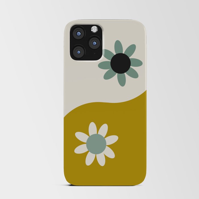 Yin Yang floral - earthy iPhone Card Case