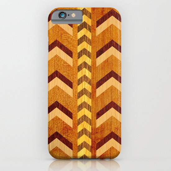 Wood Inlaid Chevrons iPhone & iPod Case