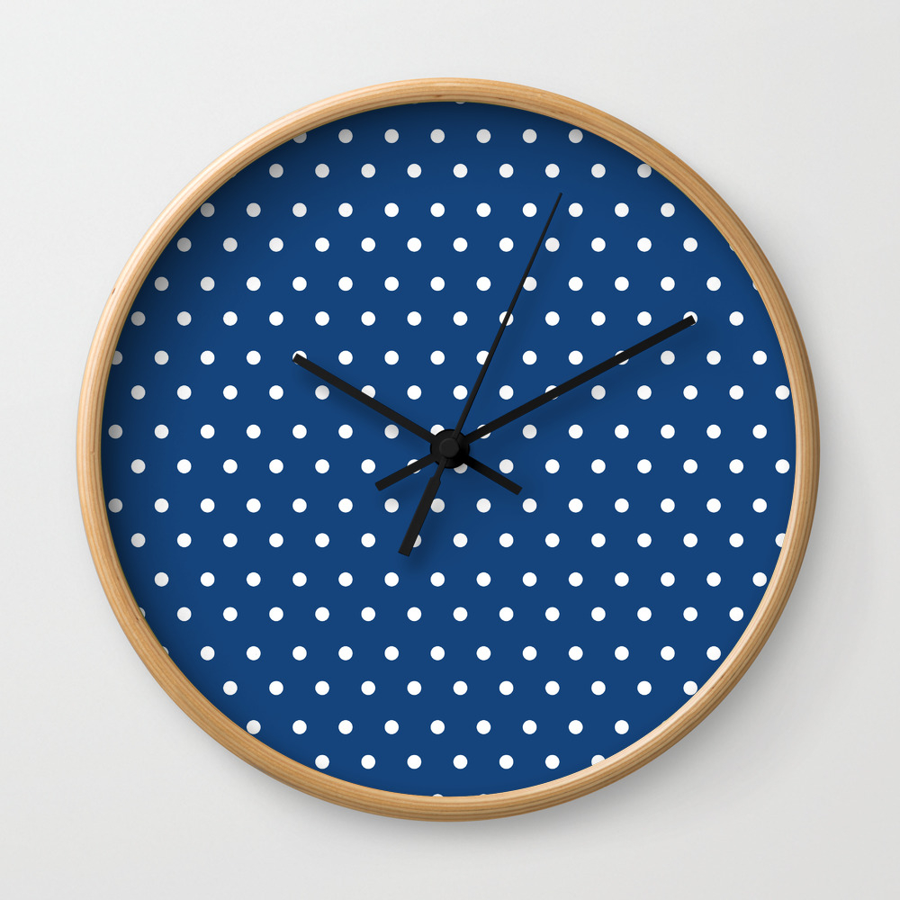 Polka Dots Blue Retro Vintage 60s 50s Minimal Art Design