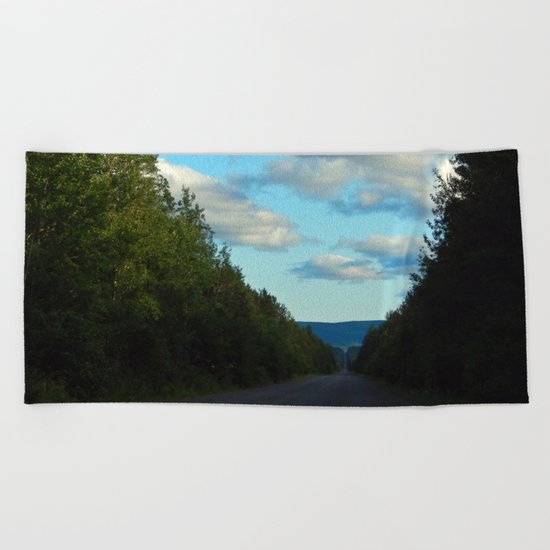 Mountain Road Beach Towel