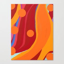 Flowing Fire Canvas Print