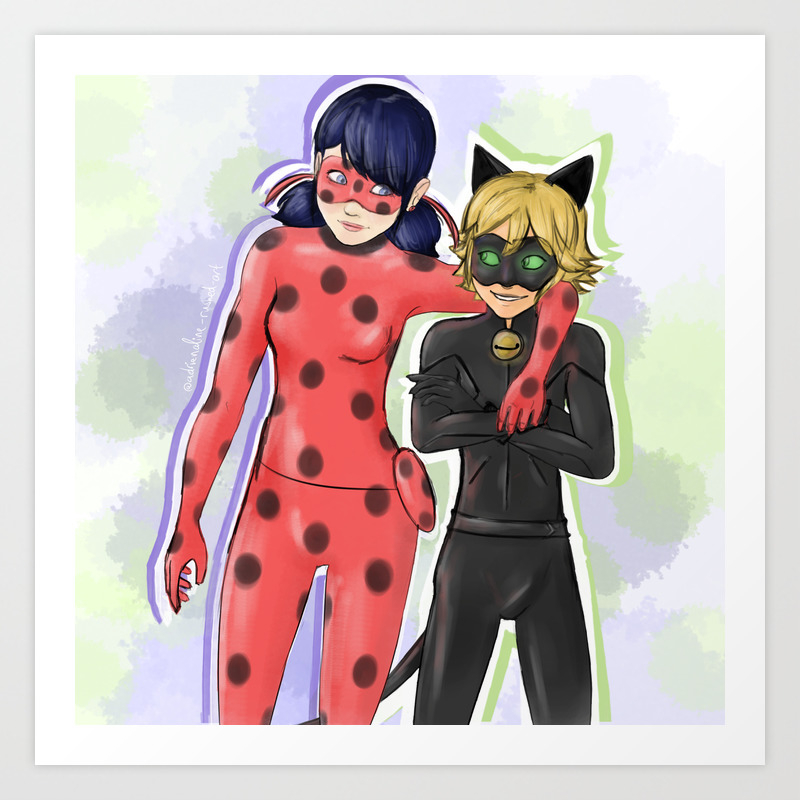 Get Wallpaper Lovely Complex Ladynoir Art Print By Eloctromagnetic Society6 Desktop Wallpaper