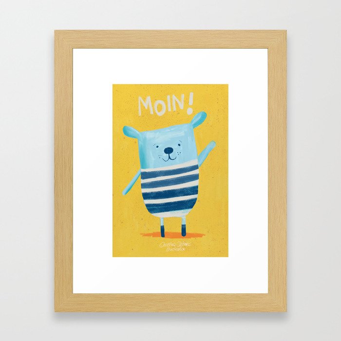 Moin, Moin! Framed Art Print