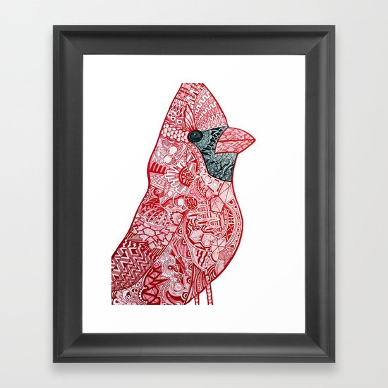 Cardinal Cardinal Framed Art Print