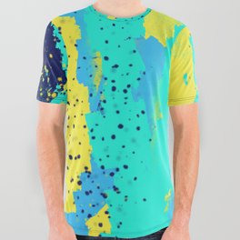 Abstract Graffiti 80's Flashy Pattern Art by Emmanuel Signorino All Over Graphic Tee