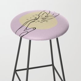 The Spark Between the Touch Of Our Hands Bar Stool