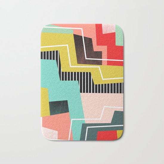 Color Block Bath Mat