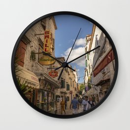 Trogir Backstreet Wall Clock