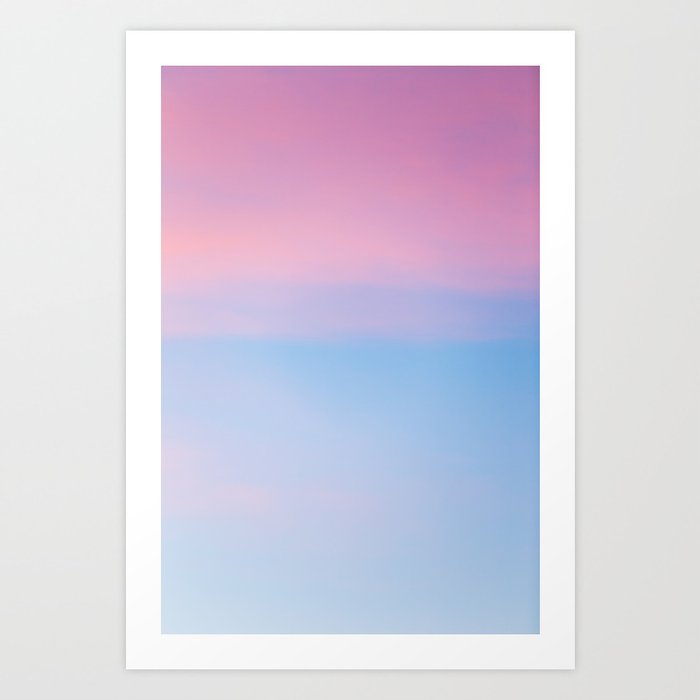 Pink and Blue Morning Sky Art Print