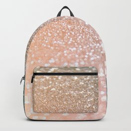 Rosequartz Rose Gold glitter - Pink Luxury glitter sparkling design Backpack