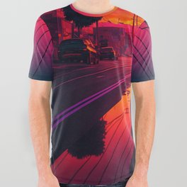 neon sunrise All Over Graphic Tee
