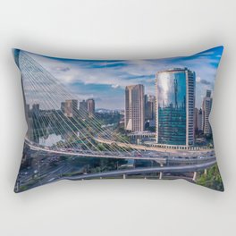 Brazil Photography - Beautiful Bridge In São Paulo Rectangular Pillow