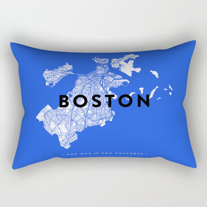 Boston Map Rectangular Pillow