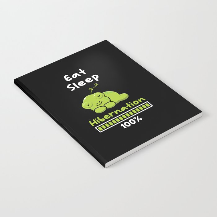 Eat Sleep Hibernation 100 Frog Notebook