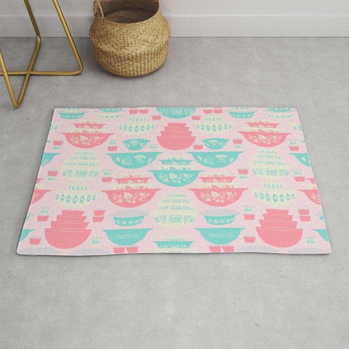 Pink and Turquoise Everything Rug