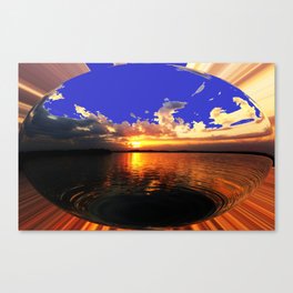 Sunrise Sphere Canvas Print