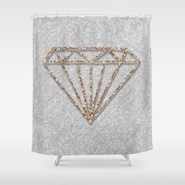 Glitter Diamond Shower Curtain