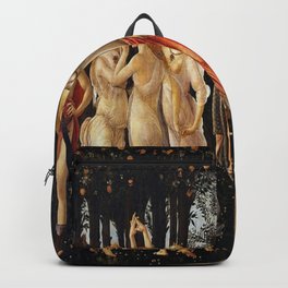 Sandro Botticelli Primavera Backpack | Famouspaintings, Renaissance, Birthofvenus, Spring, Botticelli, Godess, Tuscany, Sandrobotticelli, Italy, Mercury 