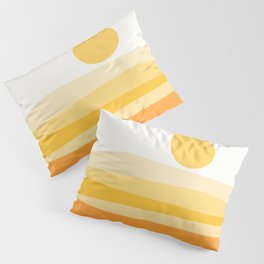 Abstract Landscape 09 Yellow Pillow Sham