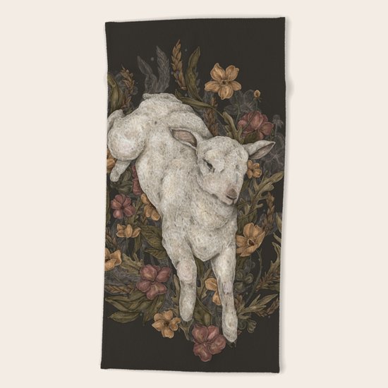Lamb Beach Towel