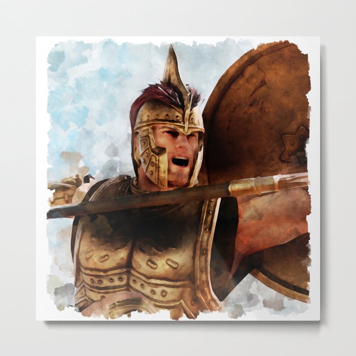 Greek Hoplites Metal Print