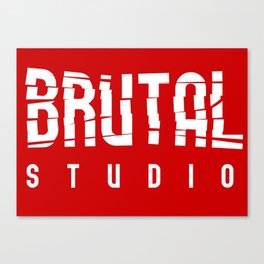 Brutal Studio Red Logo Canvas Print