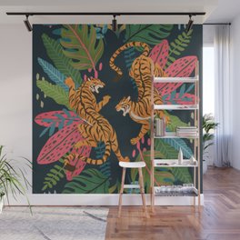 Jungle Cats - Roaring Tigers Wall Mural