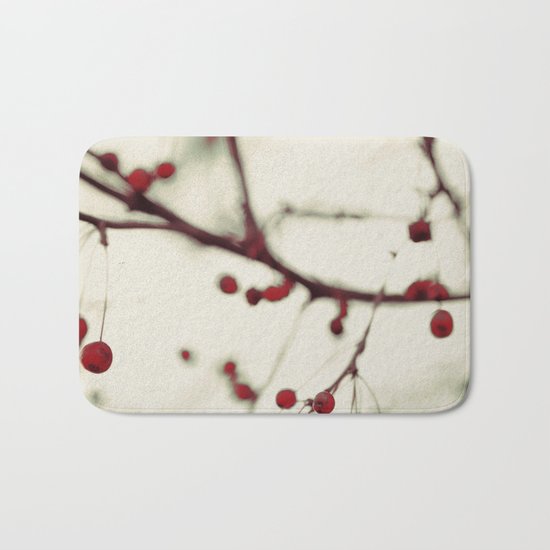 dark berries Bath Mat