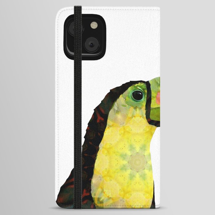 Toucan Tease - Tropical Bird Rain Forest Animal Art iPhone Wallet Case