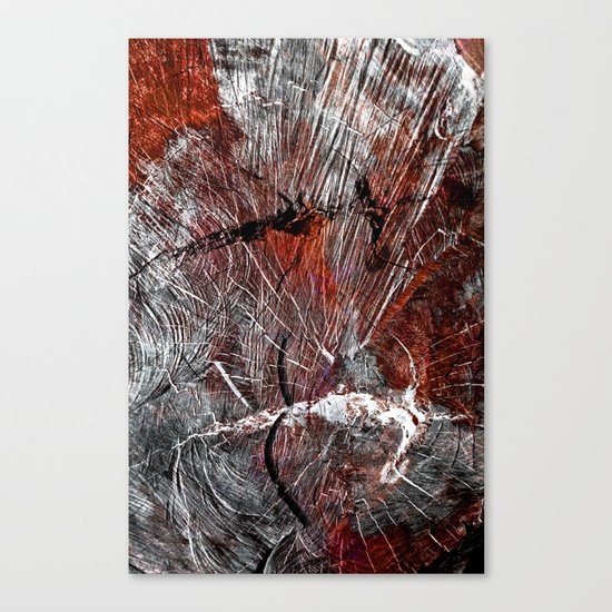 RED ARCHETYPAL STRUCTURES Canvas Print