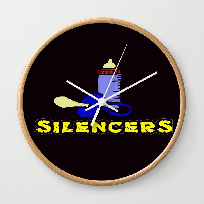 Silencers Wall Clock