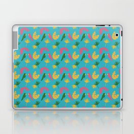 Tropical Summer Pool Brights - turquoise pink yellow green Laptop Skin