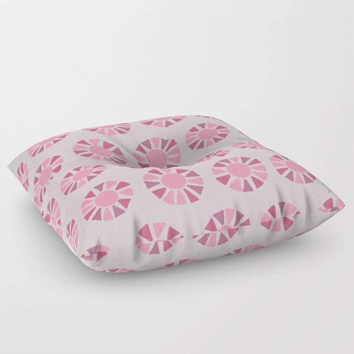Pink modern sunshine | Cabin Crew Series Floor Pillow