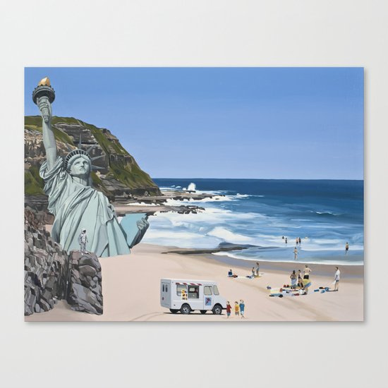 It's a Question of Simian Survival Canvas Print