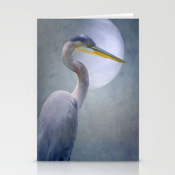 Portrait Of A Heron Stationery Cards