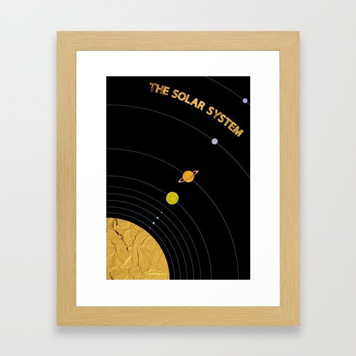 The Golden Solar System No.2 Framed Art Print