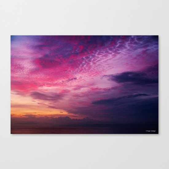 Red Sky Sunrise Canvas Print