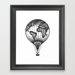 EXPLORE. THE WORLD IS YOURS. (No text) Framed Art Print