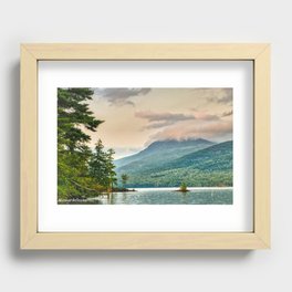 Black Mountain in Cloud Recessed Framed Print