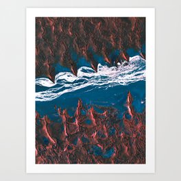 Flow Disruption in Southern Africa Art Print