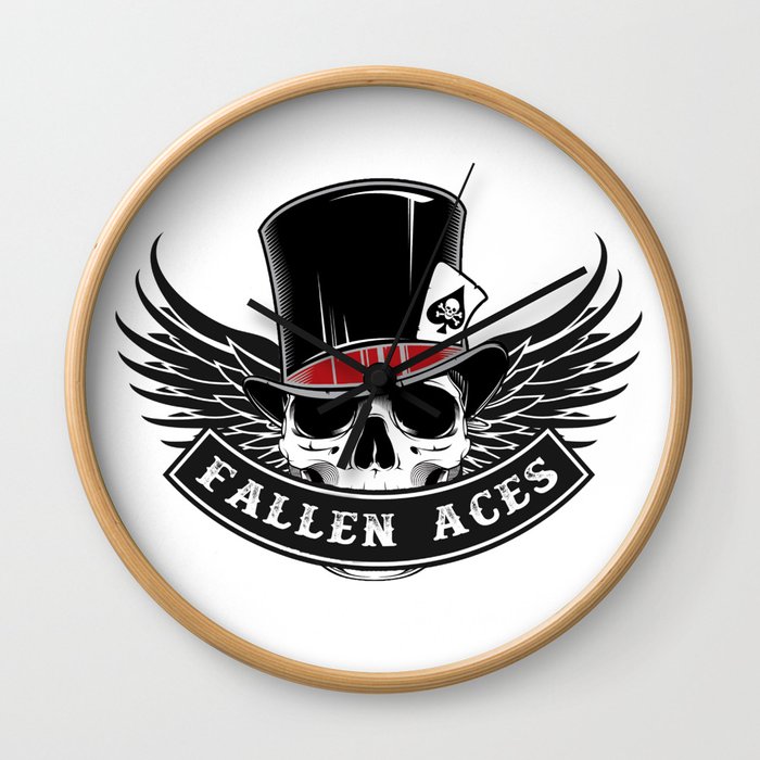 Fallen Aces MC Wall Clock