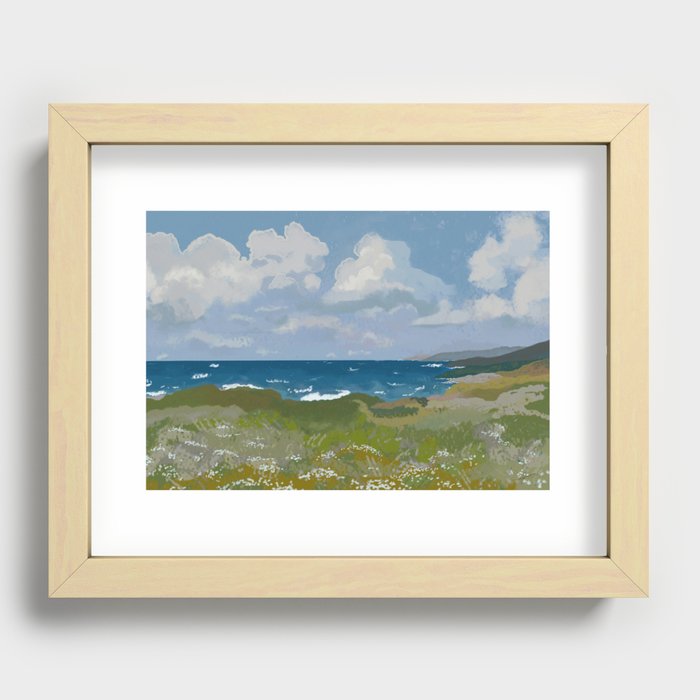 Beach Landscape Recessed Framed Print