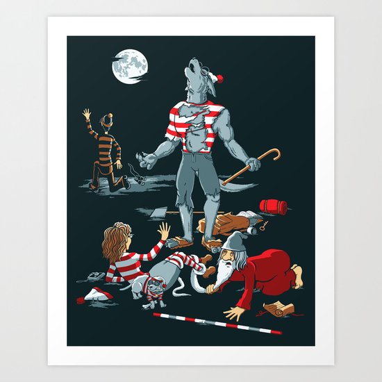 WereWaldo Art Print