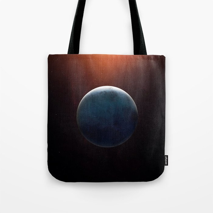 Uranus planet. Poster background illustration. Tote Bag