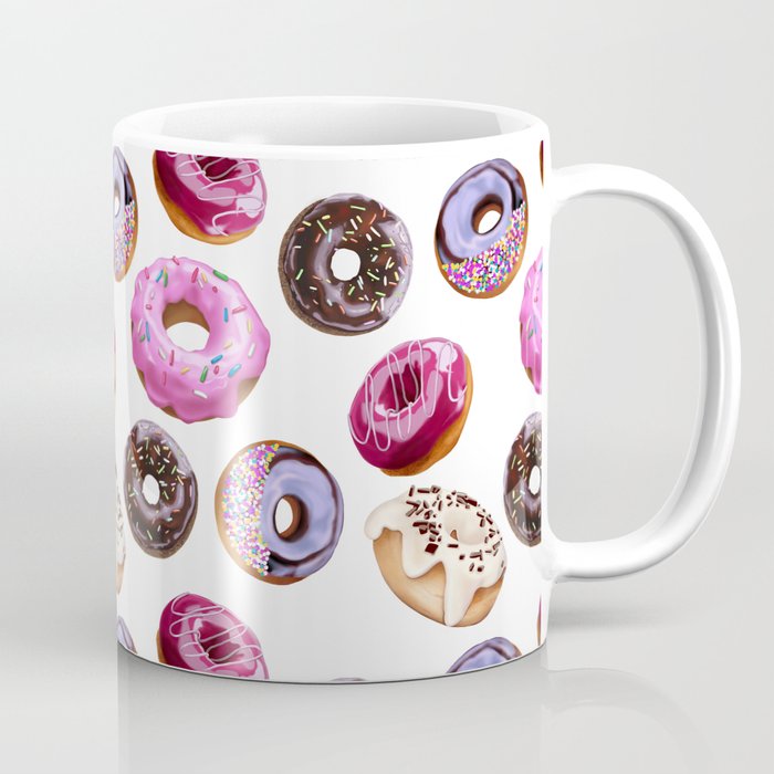 seamless pattern with donuts Coffee Mug