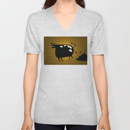 COW MANURE V Neck T Shirt