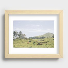 Peaceful Horses Recessed Framed Print