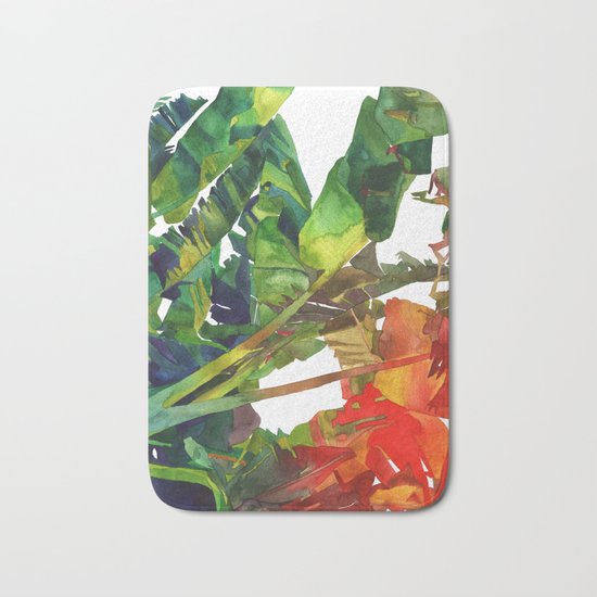 Bananas leaves Bath Mat
