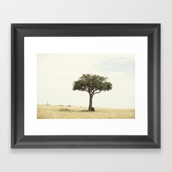 tree hugger::kenya Framed Art Print